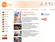 Tablet Screenshot of mensch-zuerst.at